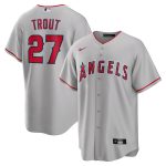 Los Angeles Angels Jerseys Shop – mens los angeles angels mike trout nike silver road replica player name jersey Baseball Jerseys and Caps for Fans