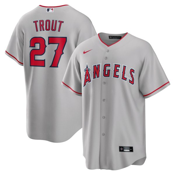 Los Angeles Angels Jerseys Shop – mens los angeles angels mike trout nike silver road replica player name jersey Baseball Jerseys and Caps for Fans