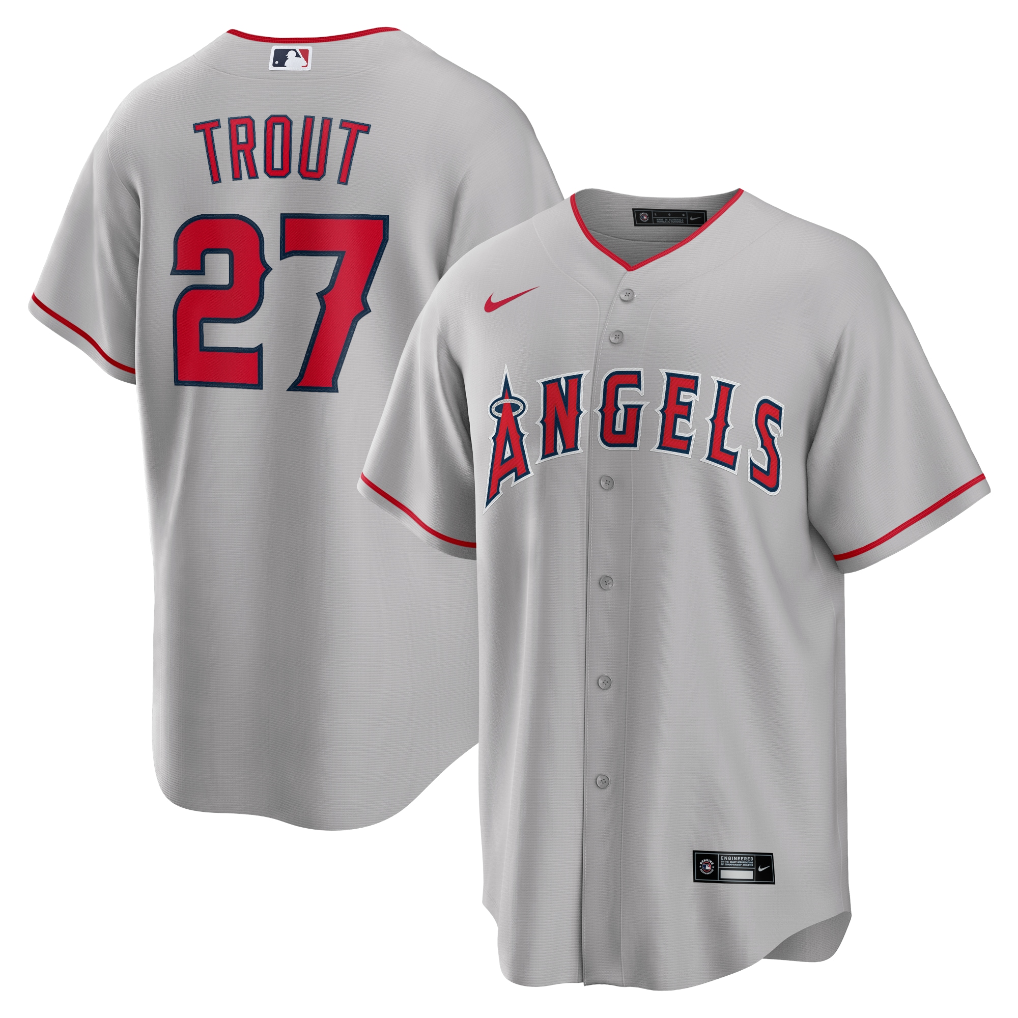 Los Angeles Angels Jerseys Shop – mens los angeles angels mike trout nike silver road replica player name jersey Baseball Jerseys and Caps for Fans