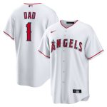 Los Angeles Angels Jerseys Shop – mens los angeles angels nike white 1 dad home replica jersey Baseball Jerseys and Caps for Fans