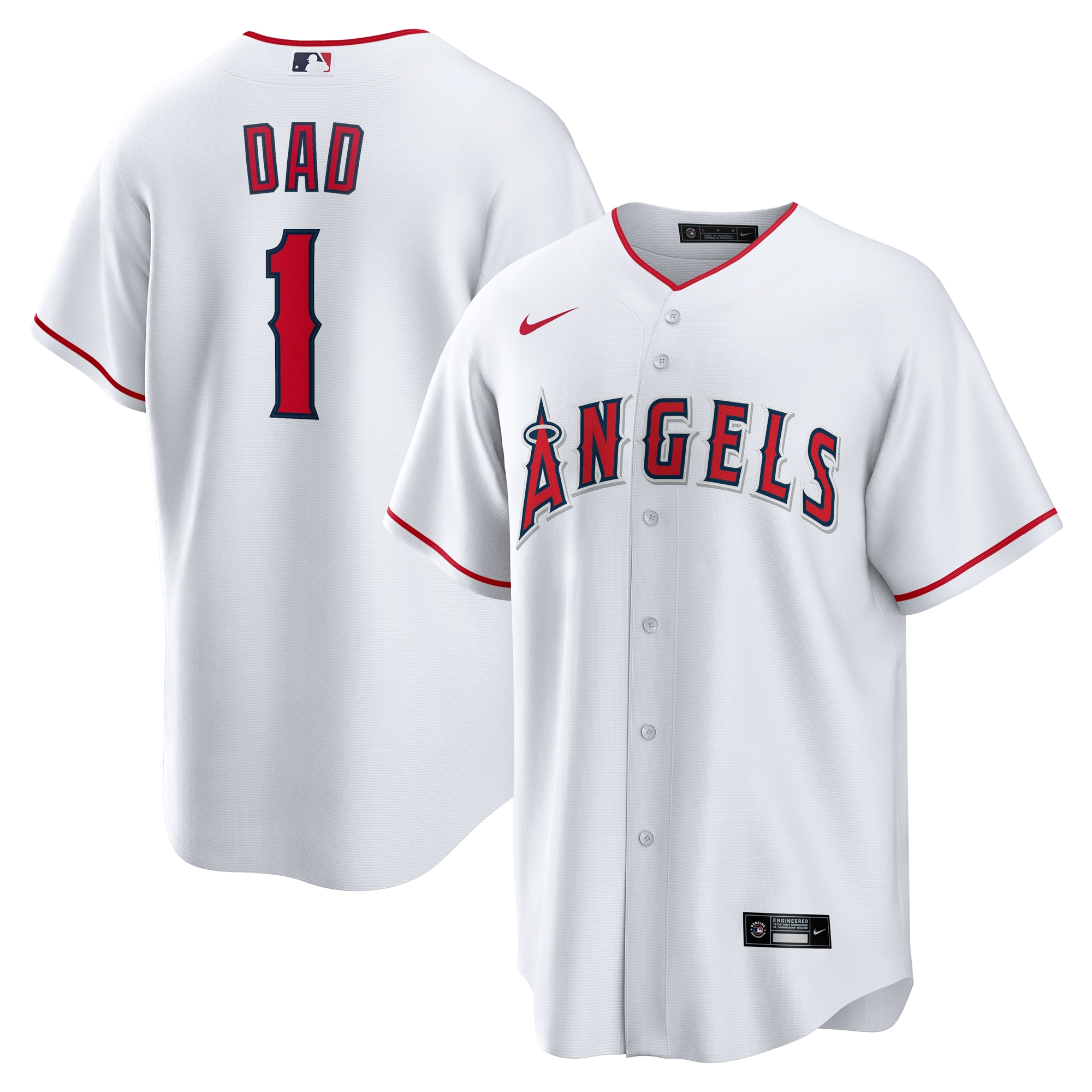 Los Angeles Angels Jerseys Shop – mens los angeles angels nike white 1 dad home replica jersey Baseball Jerseys and Caps for Fans