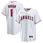 Los Angeles Angels Jerseys Shop – mens los angeles angels nike white 1 groom home replica jersey Baseball Jerseys and Caps for Fans