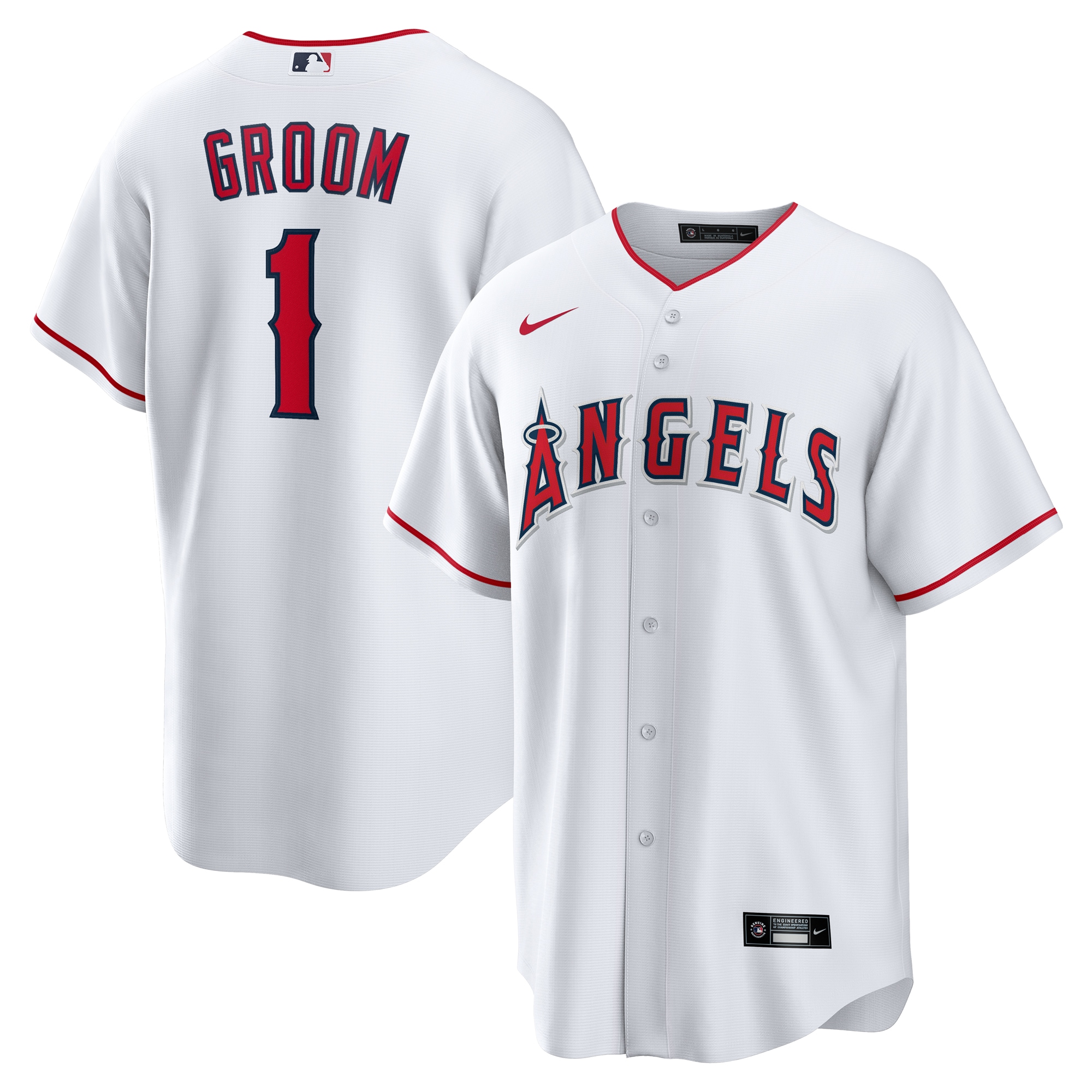 Los Angeles Angels Jerseys Shop – mens los angeles angels nike white 1 groom home replica jersey Baseball Jerseys and Caps for Fans