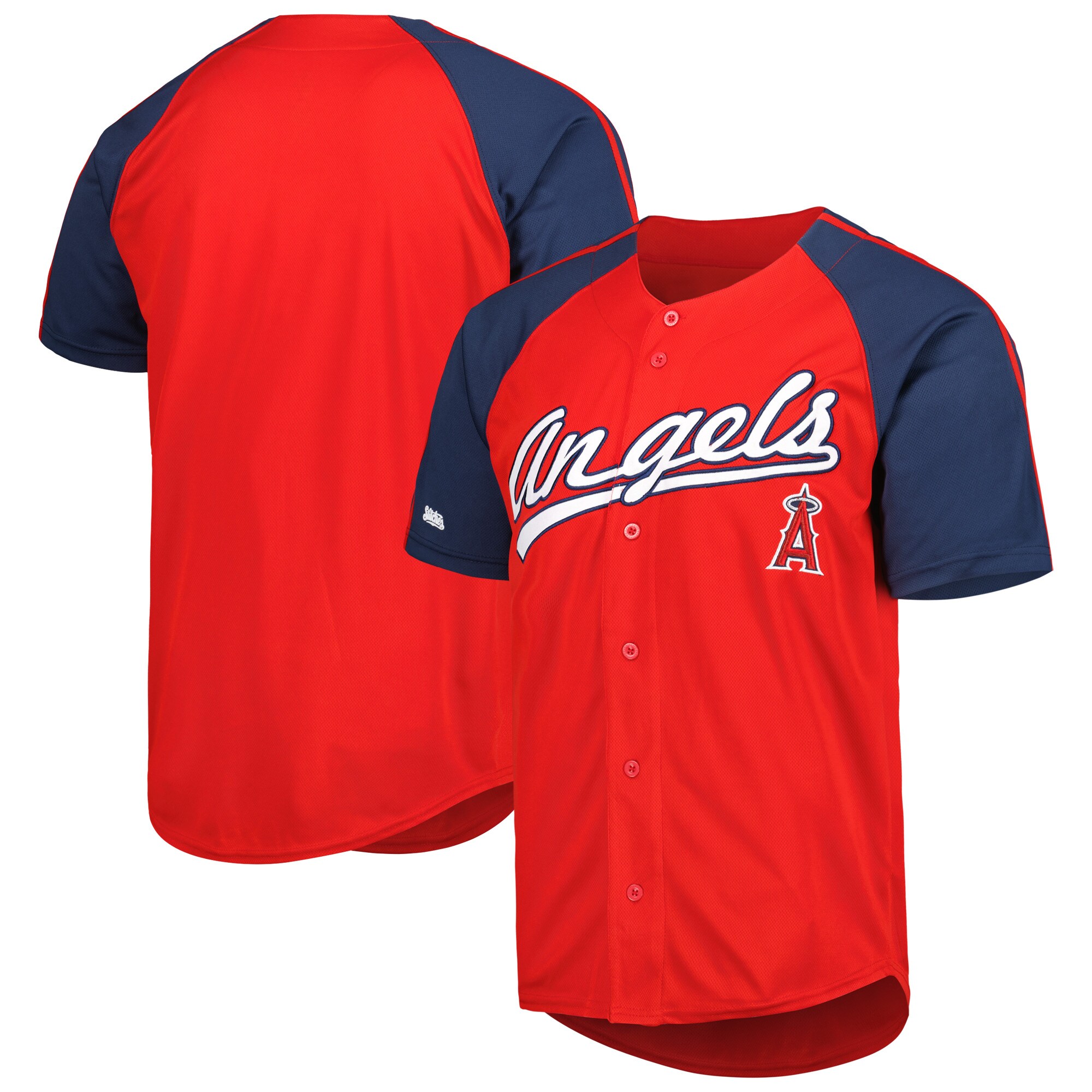 Los Angeles Angels Jerseys Shop – mens los angeles angels stitches red button-down raglan fashion jersey Baseball Jerseys and Caps for Fans
