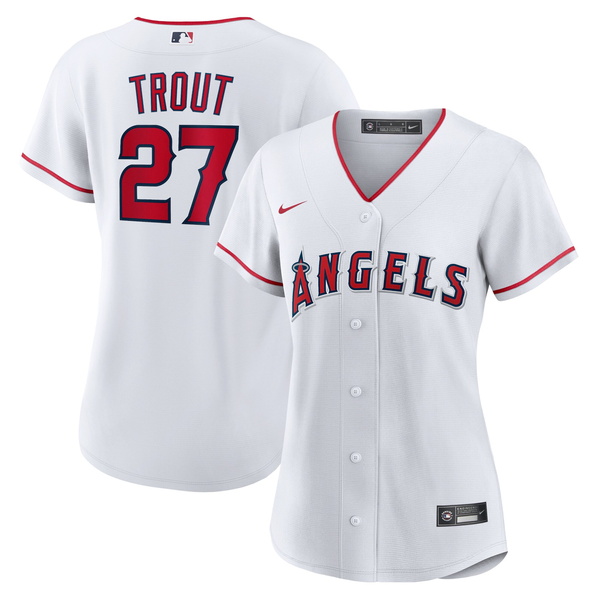 Los Angeles Angels Jerseys Shop – womens los angeles angels mike trout nike white home replica player jersey Baseball Jerseys and Caps for Fans